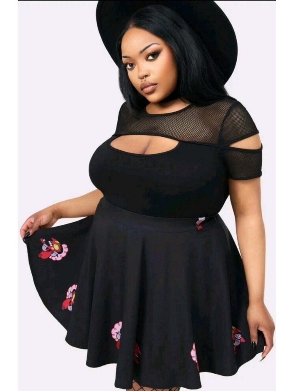 Killstar Powerpuff Girls HIM Oh So Evil Skater Skirt Women's Size 3XL NEW